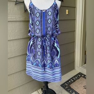 Ladies blue print sundress. Size 8